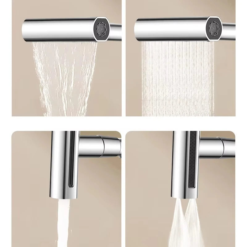 Nowoczesna Bateria Zlewozmywakowa Polerowana. Elastyczny Kran do Kuchni