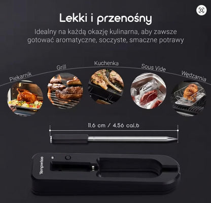 GrillSense BT – Bezprzewodowa Sonda do Steków. Termometr Smart z Aplikacją