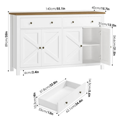 Elegancki Kredens Skandynawski.