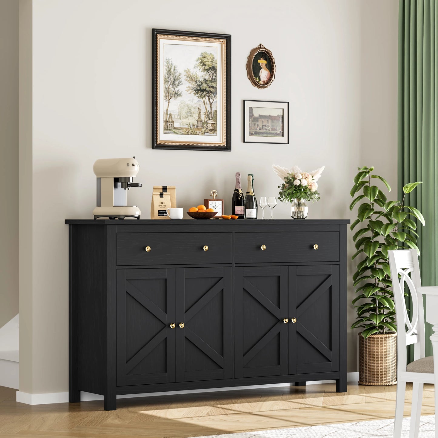 Elegancki Kredens Skandynawski.