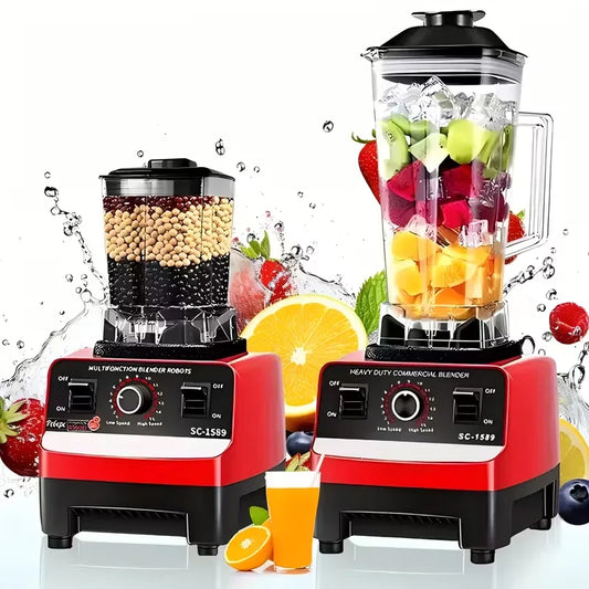 Blender kielichowy 2w1 o mocy 2000W. Profesjonalny robot kuchenny do smoothie i kruszenia lodu