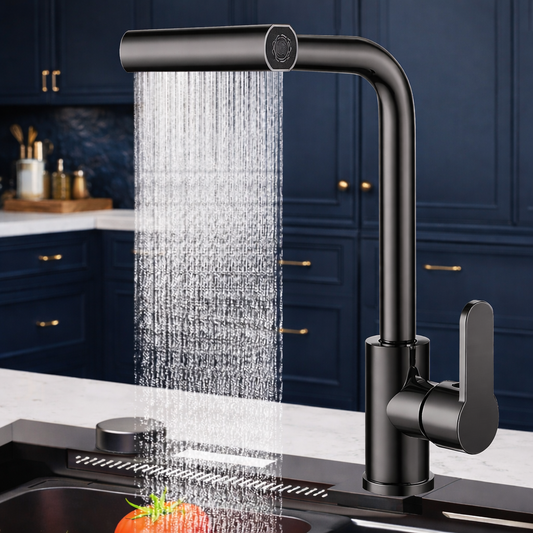 Nowoczesna Bateria Zlewozmywakowa Polerowana. Elastyczny Kran do Kuchni