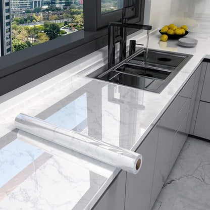 Samoprzylepna tapeta marmurowa 60/80cm. Wodoodporna okleina do kuchni i łazienki