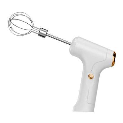 Bezprzewodowy mini mikser ręczny na USB. Elektryczna trzepaczka do jajek z regulacją prędkości.