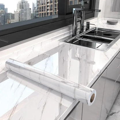 Samoprzylepna tapeta marmurowa 60/80cm. Wodoodporna okleina do kuchni i łazienki