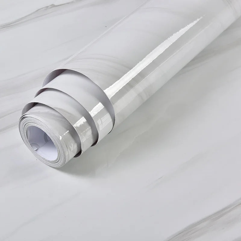 Samoprzylepna folia marmurowa 60cm. Olejoodporna tapeta do kuchni, na blat i szafki.