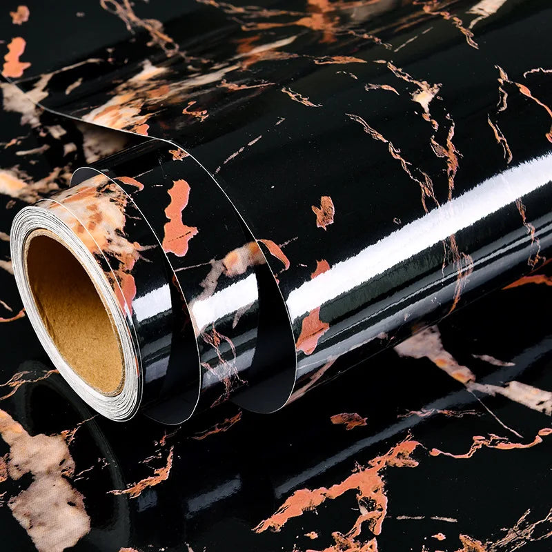 Samoprzylepna folia marmurowa 60cm. Olejoodporna tapeta do kuchni, na blat i szafki.