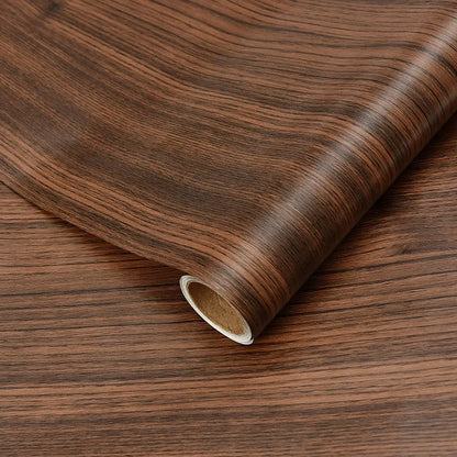 Okleina meblowa drewnopodobna 5m. Wodoodporna tapeta samoprzylepna do renowacji szaf i drzwi.
