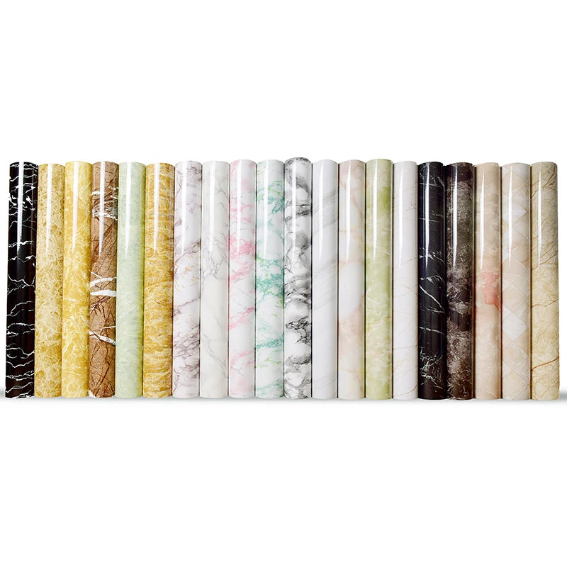 Samoprzylepna folia marmurowa 60cm. Olejoodporna tapeta do kuchni, na blat i szafki.