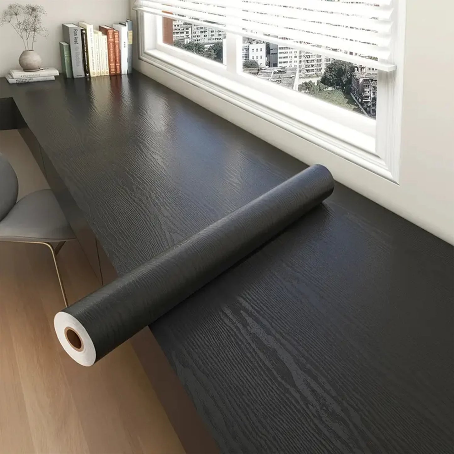 Okleina meblowa drewnopodobna 5m. Wodoodporna tapeta samoprzylepna do renowacji szaf i drzwi.