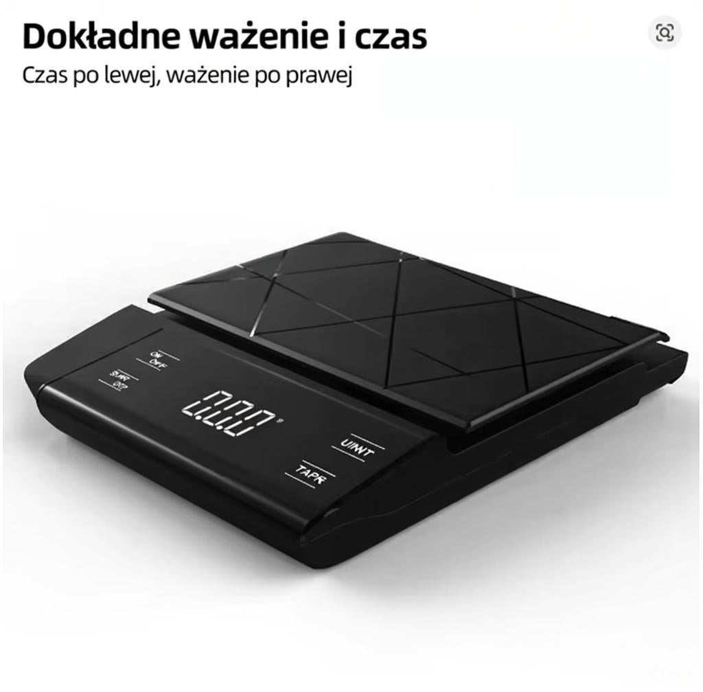 BaristaSense – Waga do Kawy z Timerem i Matą Ochronną
